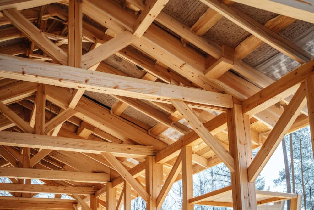 une charpente en bois, charpente bois renovation